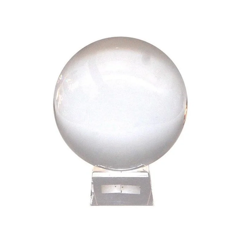 Bola Cristal 20 cm 1ª Calidad (Incluye Peana de crista) (Sin Caja)