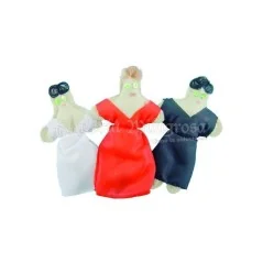 Muñeco Vudu Vestido Mujer Blanco 14 cm aprox. (Fetiche con Expl.) | Tienda Esotérica Changó