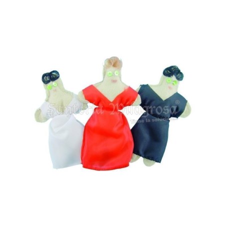Muñeco Vudu Vestido Mujer Rojo 14 cm aprox. (Fetiche con Expl.) | Tienda Esotérica Changó