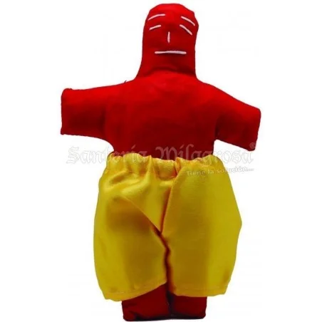 Muñeco Vudu Vestido Hombre Rojo 20 a 22 cm aprox. (Tela)