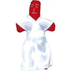 Muñeco Vudu Vestido Mujer Rojo 16 a 20 cm aprox. (Tela) | Tienda Esotérica Changó