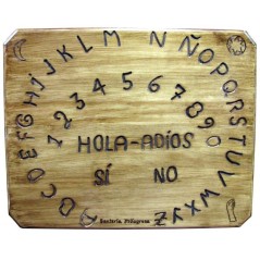 Tabla Ouija Artesanl Octogonal Envejecida 40 x 50 cm (Hecha a Mano) | Tienda Esotérica Changó