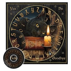 Tabla Ouija La Hora del Espiritu Maestro (Gato Negro) 36 x 36 cm (Lisa Parker) | Tienda Esotérica Changó