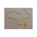 Rosario Cuerda Ovalado Amarillo 5 mm | Tienda Esotérica Changó