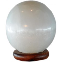 Lampara Selenita Esfera 6 cm x 16 cm | Tienda Esotérica Changó