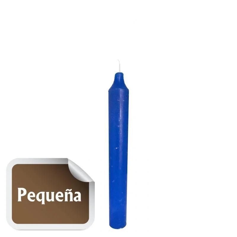 Vela Mini Azul 10 x 1 cm