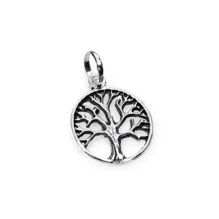 Amuleto Plata Arbol de la Vida Natural 2.3 x 1.9 cm