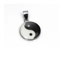 Amuleto Plata Ying - Yang (Circulo) 1.8 cm