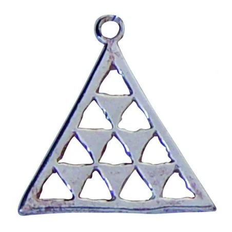 Amuleto Plata Piramide 1.8 x 1.8 cm