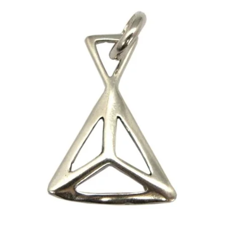 Amuleto Plata Piramide 2.3 x 1.8 cm