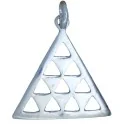 Amuleto Plata Piramide 2.8 x 2.8 cm