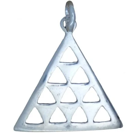 Amuleto Plata Piramide 2.8 x 2.8 cm