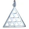 Amuleto Plata Piramide 2.8 x 2.8 cm