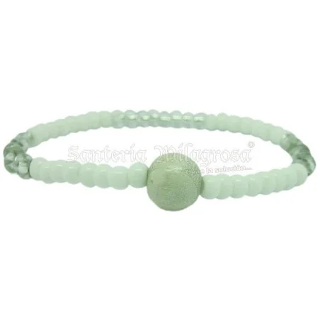 Pulsera Ilde Obatala 8 x 8 (Cr-Bco) (1 V) | Tienda Esotérica Changó