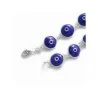 Pulsera Plata Cristal Ojo Turco Azul (Contra Mal de Ojo)