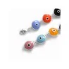 PULSERA Plata Cristal Ojo Turco Colores ( Contra Mal de Ojo ) ( Engarce Facil )