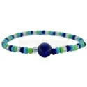 Pulsera Ilde Yemanja Olokun 1 x 1 (Az-Cel-Cr-Verde) (1V) Premium | Tienda Esotérica Changó