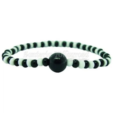 Pulsera Ilde Pretho Velho 1 x 1 (Bco-Negro) (1V)