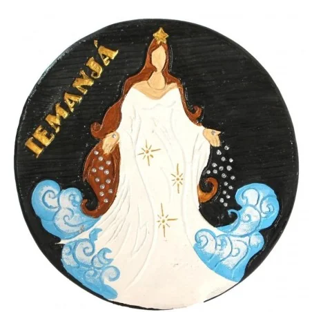 Plato Iemanja (Colgante Pared) 15 cm (Blanca)(Yemanja) | Tienda Esotérica Changó