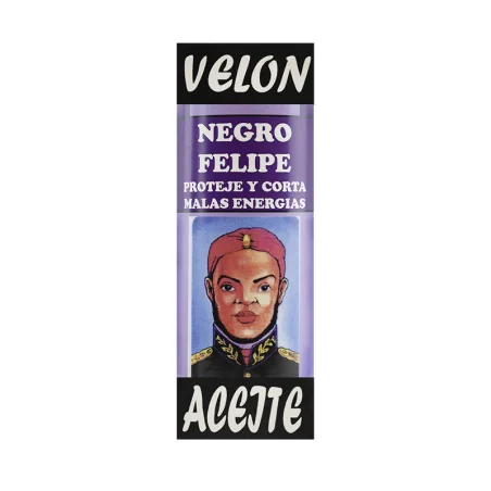 Velón Petición Negro Felipe (Protege y Corta Malas Energías)