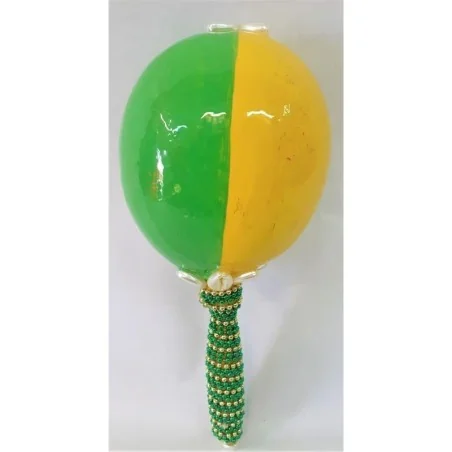 Maraca Orula Pintada y Forrada 21 cm (Unidad)