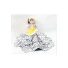 Muñeca Gitana en Blanco-Negro 35 cm. c/baraja Lunares | Tienda Esotérica Changó