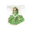 Muñeca Gitana en Verde Flores 35 cm. c/baraja | Tienda Esotérica Changó