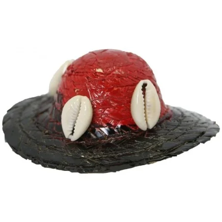 Sombrero Eleggua Pintado Dec. Cauries 6 x 4 aprox. | Tienda Esotérica Changó