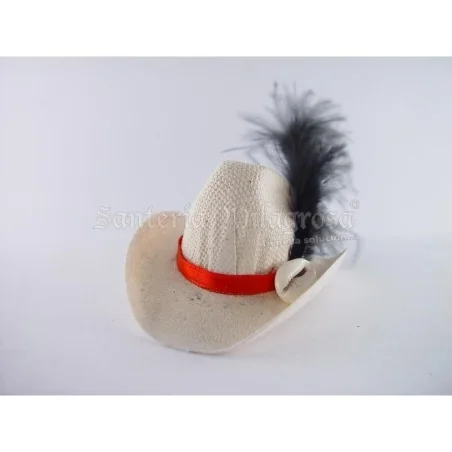 Sombrero Eleggua Dec. Cinta y Plma 9 aprox. | Tienda Esotérica Changó