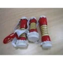 Tambor Bata 11, 12, 14 cm aprox. (Set x 3 unid.)(Blanco y Rojo) Chango | Tienda Esotérica Changó