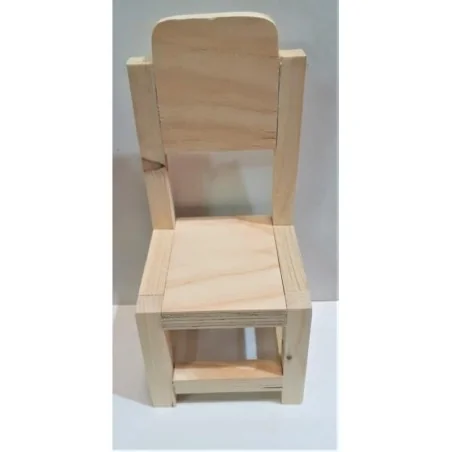 Silla Madera grande Ibeyis 28 x 13 x 13 cm