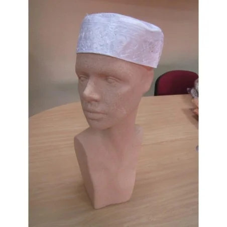 Gorro Bordado Blanco 58 cm. (Obatala) | Tienda Esotérica Changó