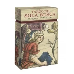 Tarot Sola Busca - Ferrara - XV Century - Edicion Limitada de 2999 copias | El Tarot Sola Busca - Ferrara - XV Century es una baraja de tarot para coleccionistas, que forma parte de la colección Anima Antiqua de Lo Scarabeo. Es una de las barajas más antiguas jamás creadas y es reconocida por su simbología alquímica y por haber inspirado muchos de los arcanos menores de la baraja Rider Waite Smith. La baraja ha sido reproducida con precisión filológica y es una verdadera obra de arte y una pieza única en la historia del tarot. La edición es limitada a 2999 ejemplares y cada carta ha sido cuidadosamente diseñada y producida con materiales de alta calidad para asegurar la durabilidad y belleza de la baraja a lo largo del tiempo. Si eres un amante del tarot y la historia, esta baraja es una adición imprescindible a tu colección. | Tienda Esotérica Changó