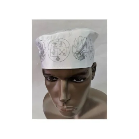 Gorro Tiembla Tierra 54 cm Elastico (Blanco )(Dibujos Impresos)Obatala