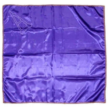 Pañuelo de Santo Morado 100 x 100 cm (Lazaro) (Decorado y Bordado)