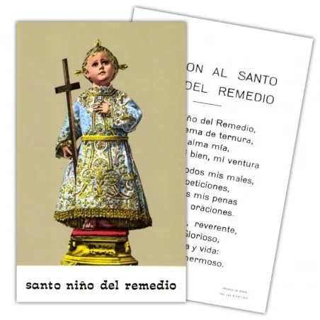 Estampa Niño Remedio 7 x 11 cm | Tienda Esotérica Changó