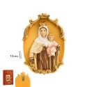 Figura Placa Colgar Virgen del Carmen 12 cm