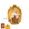 Figura Placa Colgar Virgen del Carmen 12 cm