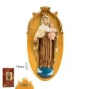 Figura Placa Colgar Virgen del Carmen 19 cm