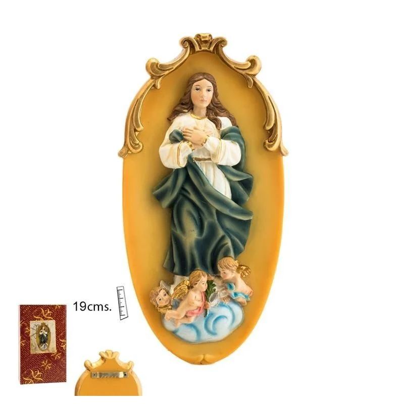 Placa Colgar Virgen Inmaculada 19 cm