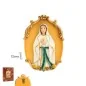 Placa Colgar Virgen Lourdes 12 cm