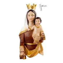 Figura Placa Parded Virgen del Carmen 40 cm
