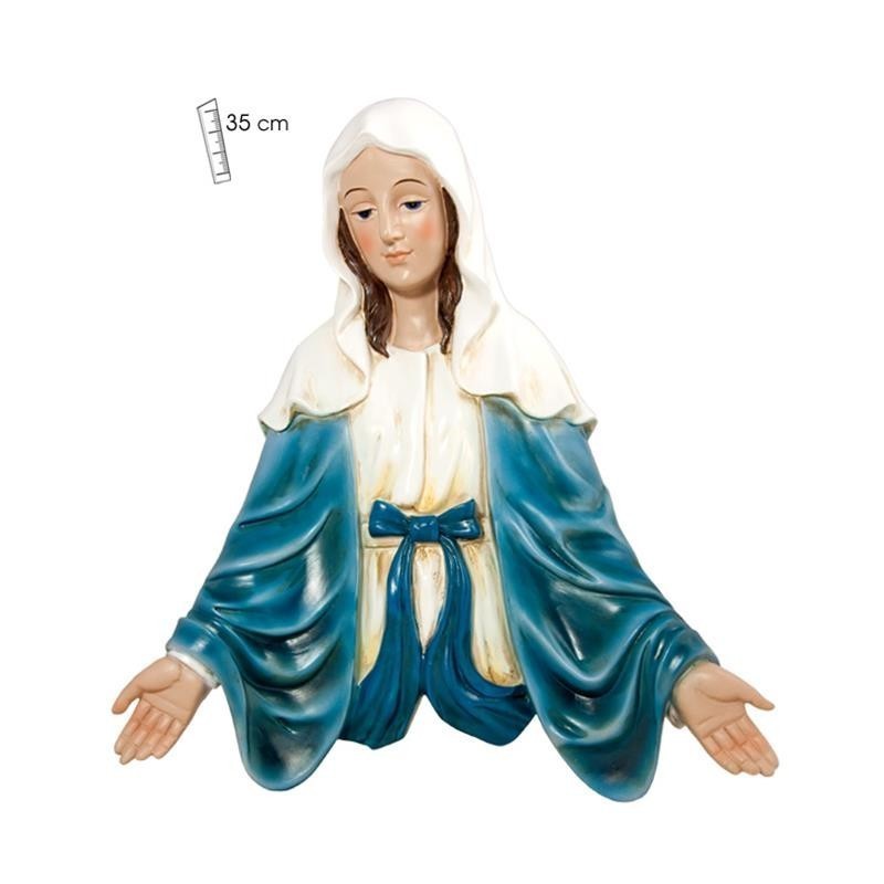 Placa Pared Virgen Milagrosa 35 cm