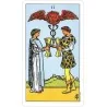 Imagen de la carta 2 de Copas del Tarot Rider Waite