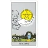 Imagen de la carta As de Oros del Tarot Rider Waite