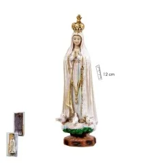 Imagen Virgen de Fatima Madera Vieja 12 cm