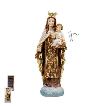 Virgen del Carmen Madera Vieja 12 cm