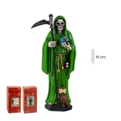 Imagen Santa Muerte Verde 15 cm