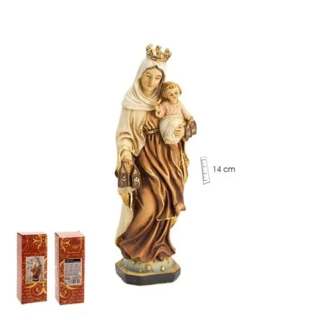 Virgen del Carmen Estrellas 14 cm