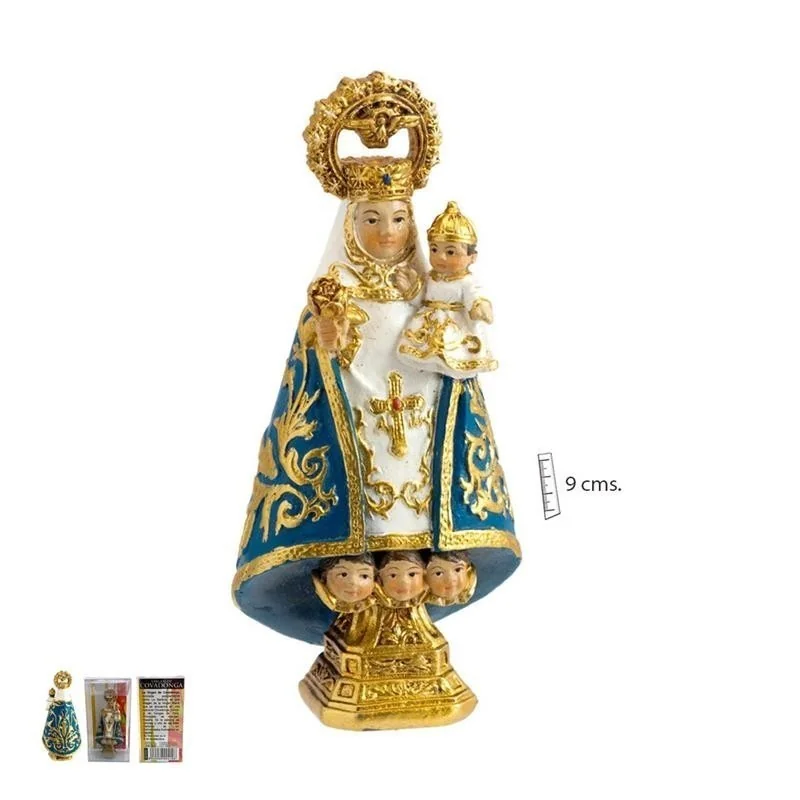 Virgen Covadonga Azul 9 cm